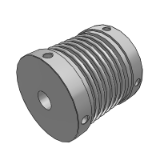 DET01_11 - 经济型波纹管式联轴器·螺钉固定/螺钉夹紧型·铝合金