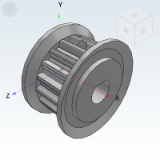 EBD01 - D-hole synchronous wheel, pitch 3.0/5.0 S3M/S5M type