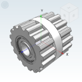 EVA11_S5M - Type S5M tooth pitch of idler pulley of conveying synchronous wheel is 5.0.