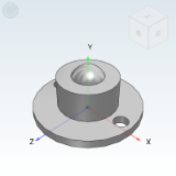 E-QDA21 - Economic steel universal ball/turning type/flange type