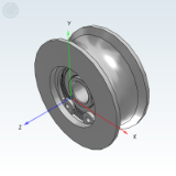 QBR51_55 - R-shaped guide wheel