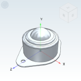 QDA01 - Steel Universal Ball ¡¤ Stamping Type ¡¤ Flange Type