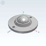 QDA02 - 钢制万向球·标准型·法兰式