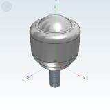 QDA13 - 钢制万向球·冲压型·螺杆式