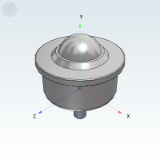 QDA15 - 钢制万向球·冲压型·螺杆式