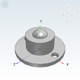 QDA21 - Steel universal ball Turning type · Flange type / Press-in type