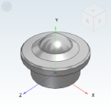 QDC24 - Plastic universal ball turning type flange type
