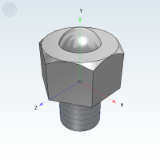 QDC27_28 - 塑制万向球·车削型·螺杆式