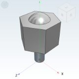 QDE05 - Steel universal ball/turning type/screw type/hexagonal bolt type