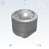 QDE63 - Steel universal ball, turning type, screw cutting type, garbage chute discharge type