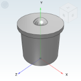 QDF01_02 - Steel universal ball/Turning type/Press-in
