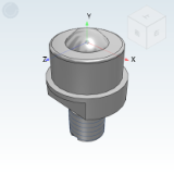 QDJ11 - 塑制万向球 注塑型 螺杆式