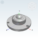 QFC01 - Heavy-duty steel universal ball¡¤flanged type