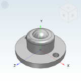 QFC02_03 - Heavy steel universal ball/Turning type/Flange type