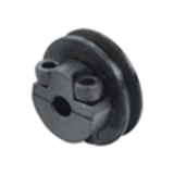 ENS01_31 - Round belt pulley, clamping type, trapezoidal groove, U-shaped groove