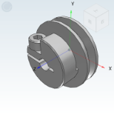 ENS71_72 - Round belt pulleys·Trapezoidal Slot·Open clamp fixation