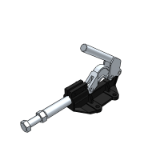 WDC30513 - Quick clamp, push-pull compression type, flange base