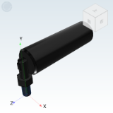 E-HAC61 - Economical handle Slip-knot foldable handle Male thread type