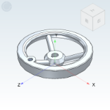 E-HAL11 - Economical handwheel Round flange handwheel No handle