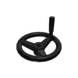 HAN63_66 - Handwheel ¡¤ Foldable Straight Spoke Round Rim Hand Wheel ¡¤ Handle Foldable Type