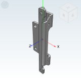 HFN22 - Hidden hinge/inlay type/exterior door/bolt type/tapered hole+waist hole type
