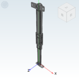HFX54 - Manual telescopic strut with lock, for heavy doors, free positioning type