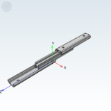 IDA44 - Industrial slide rail/14 series three-section/light load type