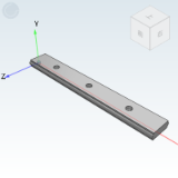 IDE01 - Industrial slide rail (single piece) external slide rail