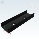 IDE31 - Industrial slide (single piece) / slide / built-in outer rail groove surface guide