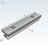 IDE46 - Industrial slide rail (single piece)/Concave slide rail/Plane sliding film (heavy duty type)