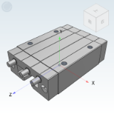 IDE47 - Industrial slide rail (single piece)/Convex slider. Adjustable clearance/Plane sliding film (heavy duty type)