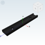 IDE52 - Compact Industrial Slide Rail (Single Piece) ¡¤ 17 Series. Slide Rail/Slider/Light Load Type