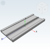 IDE91 - Compact Industrial Slide Rail (Single Piece)/Convex Slide Rail/Convex Slider/Flat Sliding Membrane (Heavy Duty Type)