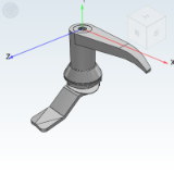 XAR07 - Small handle lock/L-shaped short handle/Lip height 24