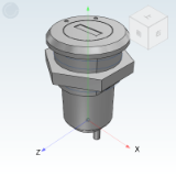 XAS36 - Power type cylindrical lock/Round lock head